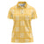 Yellow Palaka Quilt Hawaii Women Polo Shirt Traditional Hawaii-plaid Pattern - Polynesian Pride