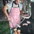 Pink Palaka Quilt Hawaii Apron Traditional Hawaii-plaid Pattern - Polynesian Pride