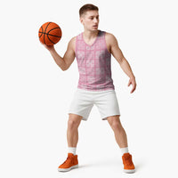 Pink Palaka Quilt Hawaii Basketball Jersey Traditional Hawaii-plaid Pattern LT14 - Polynesian Pride