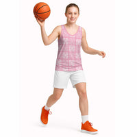 Pink Palaka Quilt Hawaii Basketball Jersey Traditional Hawaii-plaid Pattern LT14 - Polynesian Pride