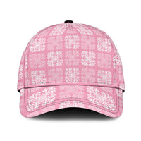 Pink Palaka Quilt Hawaii Classic Cap Traditional Hawaii-plaid Pattern - Polynesian Pride
