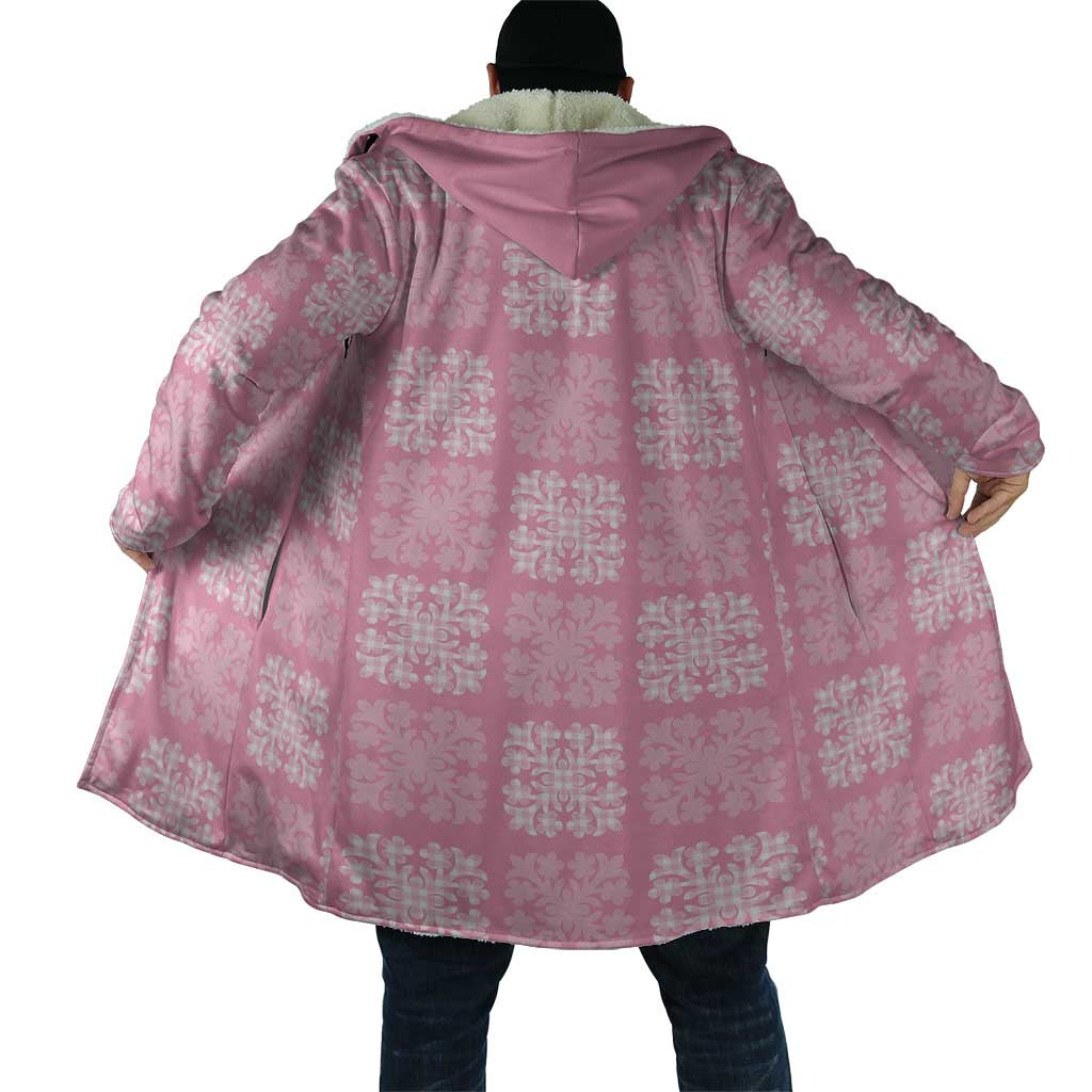 Pink Palaka Quilt Hawaii Cloak Traditional Hawaii-plaid Pattern - Polynesian Pride