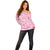 Pink Palaka Quilt Hawaii Off Shoulder Sweater Traditional Hawaii-plaid Pattern - Polynesian Pride