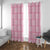Pink Palaka Quilt Hawaii Window Curtain Traditional Hawaii-plaid Pattern - Polynesian Pride
