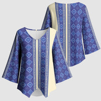 Mabuhay Philippines Festival Kimono Sleeve Blouse Yakan Modern Filipiniana Inspired LT14 - Polynesian Pride
