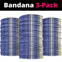 Mabuhay Philippines Festival Neck Gaiter Yakan Modern Filipiniana Inspired LT14 package One Size: 25*50cm Blue - Polynesian Pride
