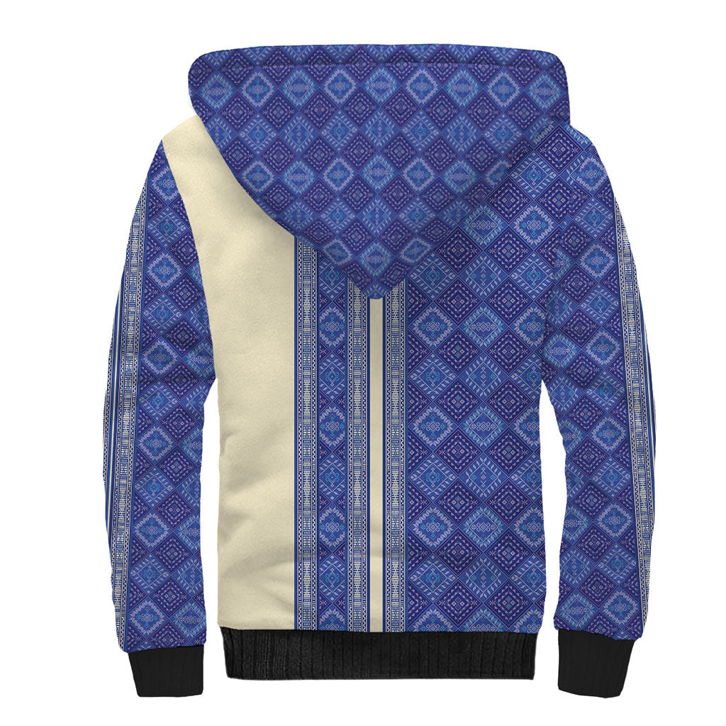 Mabuhay Philippines Festival Sherpa Hoodie Yakan Modern Filipiniana Inspired LT14 - Polynesian Pride