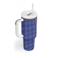 Mabuhay Philippines Festival Tumbler With Handle Yakan Modern Filipiniana Inspired LT14 - Polynesian Pride