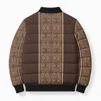 Mabuhay Philippines Festival Bomber Puffer Jacket Tnalak Modern Filipiniana Inspired LT14 - Polynesian Pride