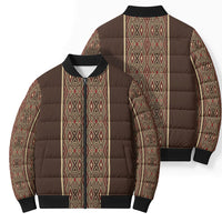 Mabuhay Philippines Festival Bomber Puffer Jacket Tnalak Modern Filipiniana Inspired LT14 - Polynesian Pride