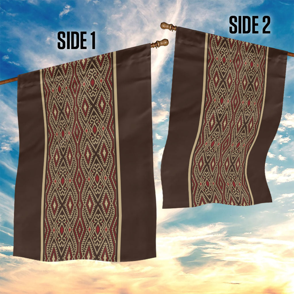 Mabuhay Philippines Festival Garden Flag Tnalak Modern Filipiniana Inspired LT14 - Polynesian Pride