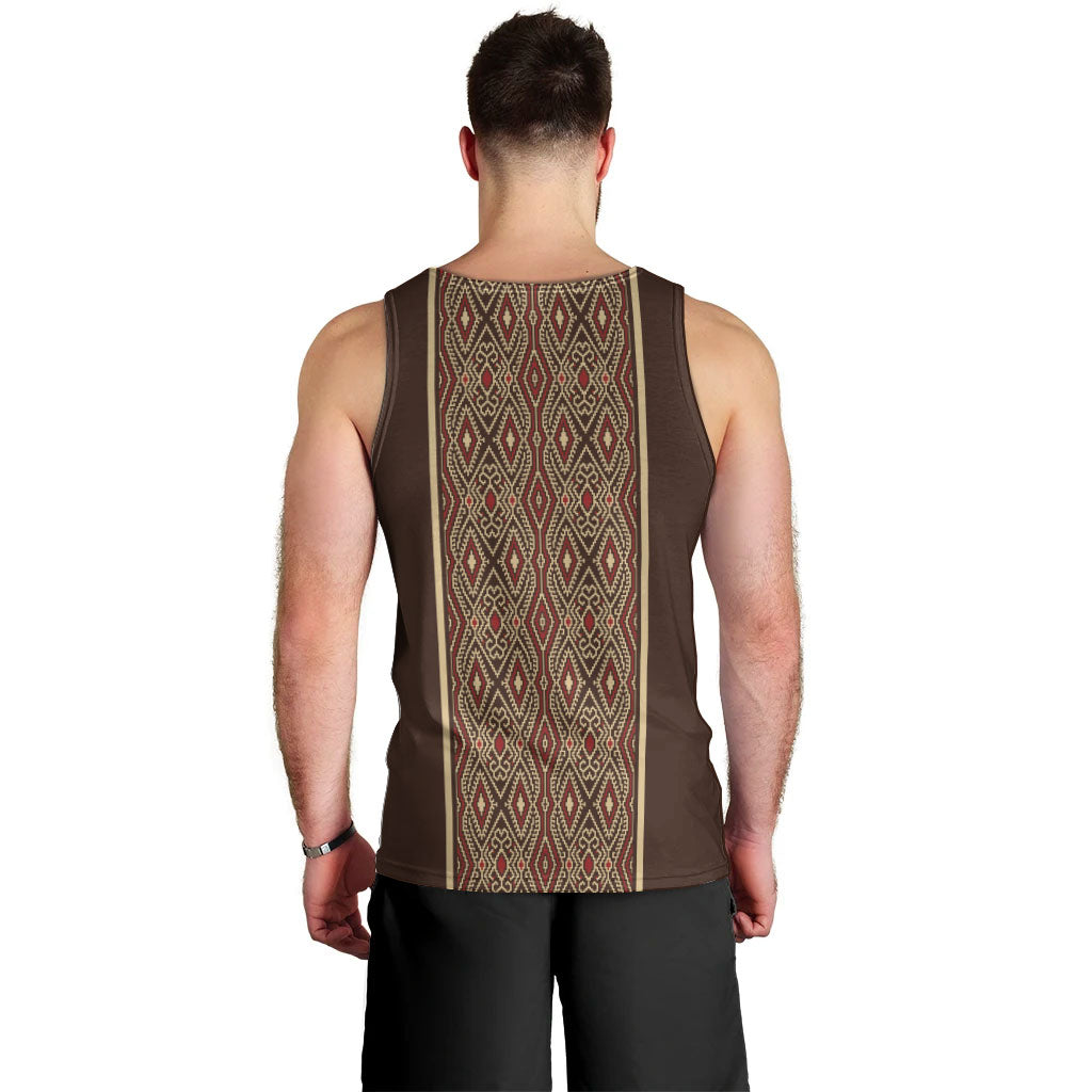Mabuhay Philippines Festival Men Tank Top Tnalak Modern Filipiniana Inspired LT14 - Polynesian Pride
