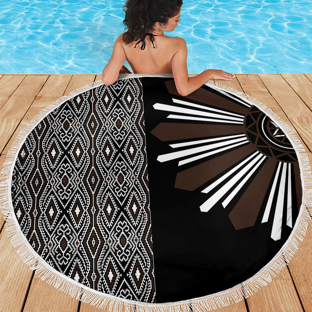 Mabuhay Philippines Festival Beach Blanket Araw Tnalak Modern Filipiniana Inspired LT14 - Polynesian Pride