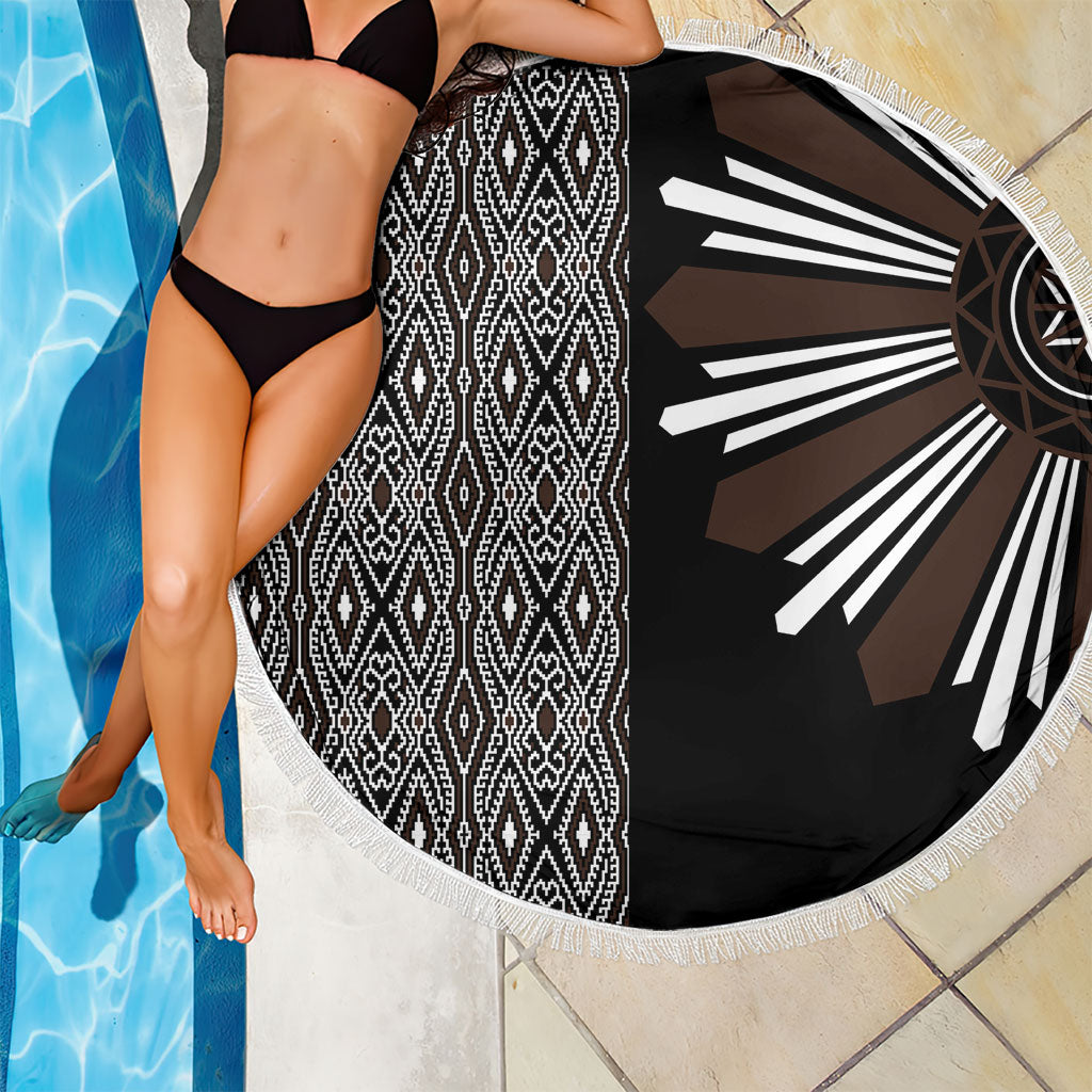 Mabuhay Philippines Festival Beach Blanket Araw Tnalak Modern Filipiniana Inspired LT14 - Polynesian Pride