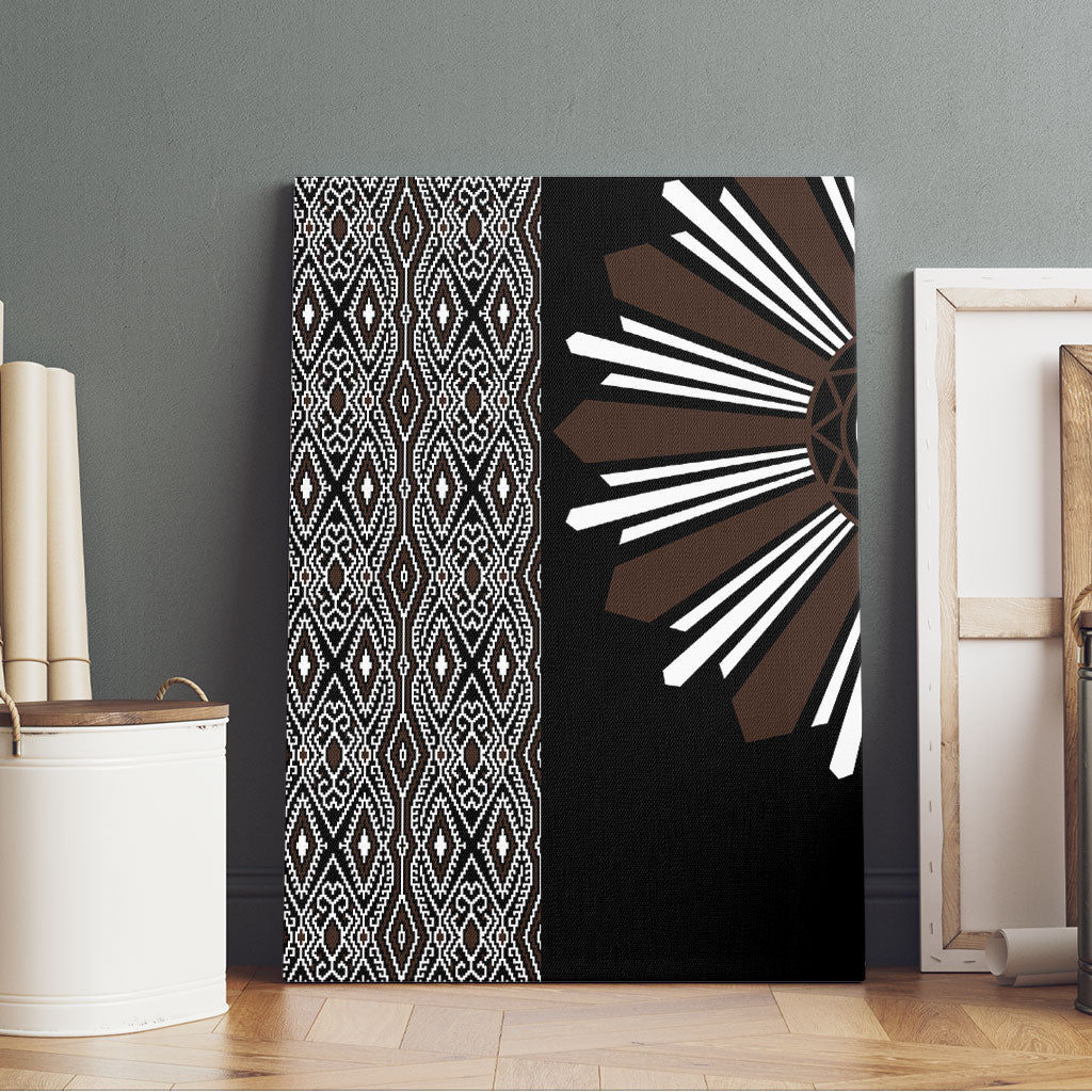 Mabuhay Philippines Festival Canvas Wall Art Araw Tnalak Modern Filipiniana Inspired LT14 - Polynesian Pride