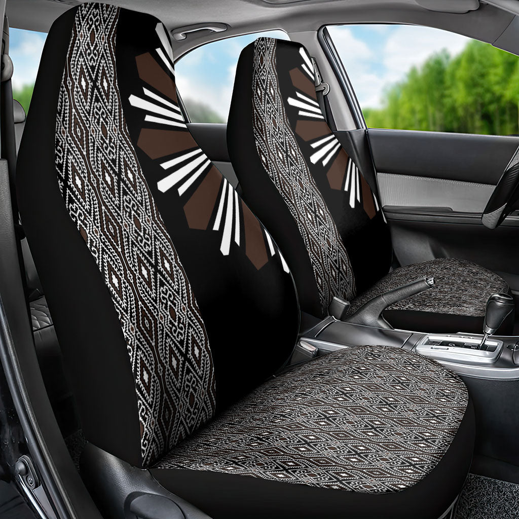Mabuhay Philippines Festival Car Seat Cover Araw Tnalak Modern Filipiniana Inspired LT14 - Polynesian Pride