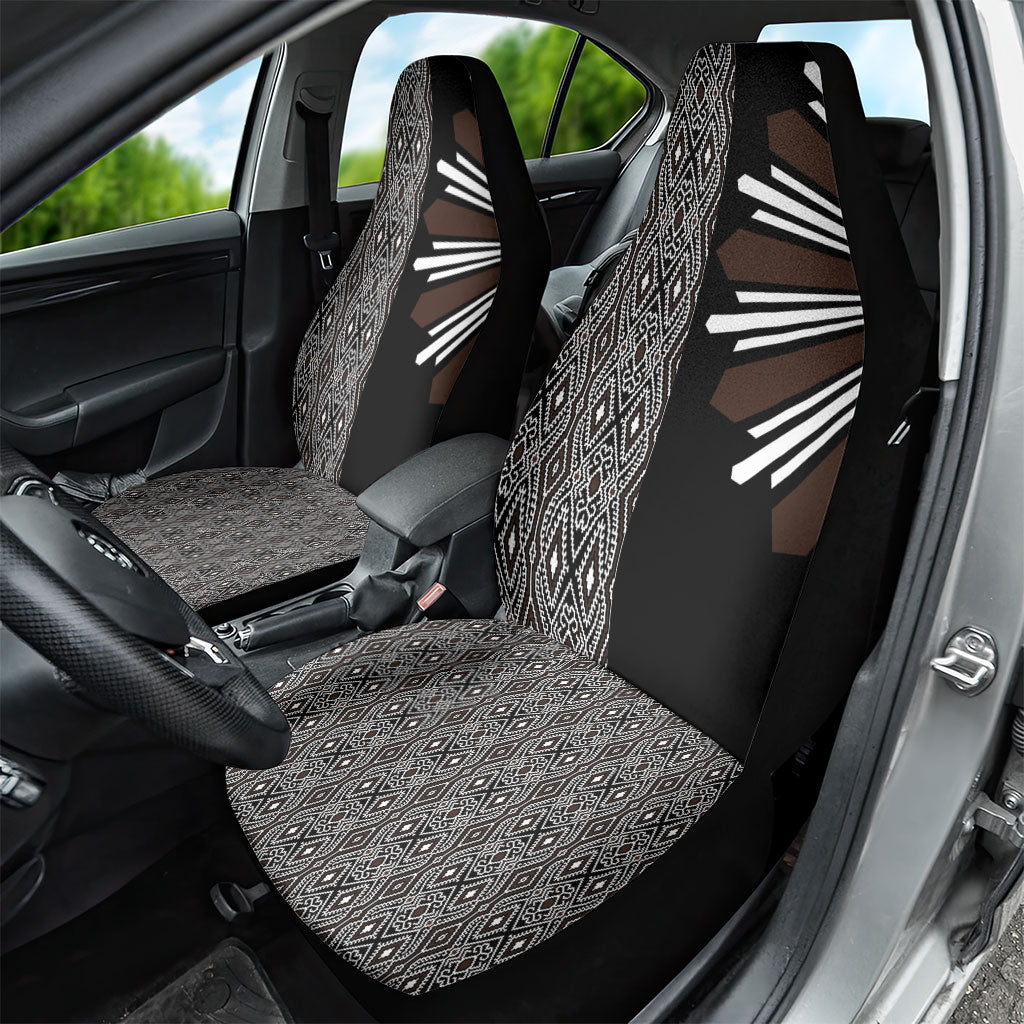 Mabuhay Philippines Festival Car Seat Cover Araw Tnalak Modern Filipiniana Inspired LT14 - Polynesian Pride
