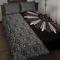 Mabuhay Philippines Festival Quilt Bed Set Araw Tnalak Modern Filipiniana Inspired LT14 Black - Polynesian Pride
