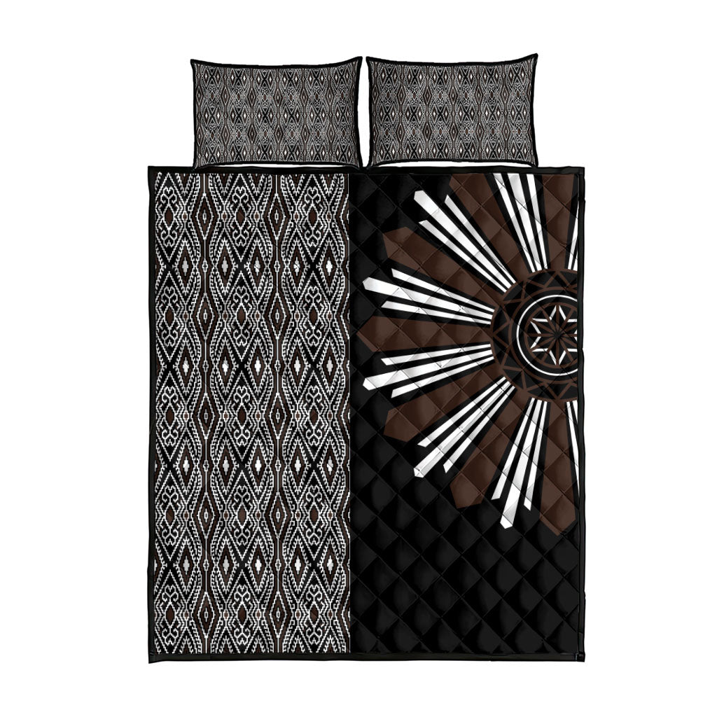 Mabuhay Philippines Festival Quilt Bed Set Araw Tnalak Modern Filipiniana Inspired LT14 - Polynesian Pride