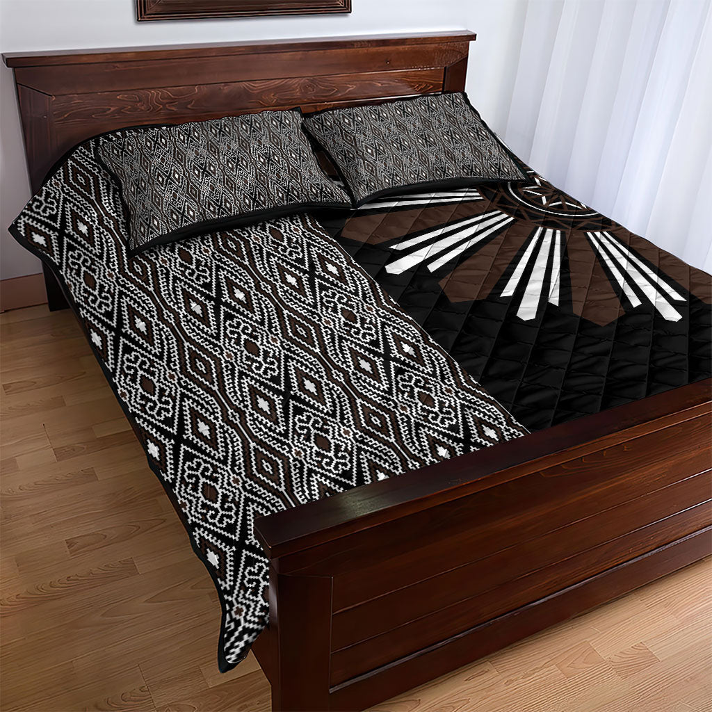 Mabuhay Philippines Festival Quilt Bed Set Araw Tnalak Modern Filipiniana Inspired LT14 - Polynesian Pride