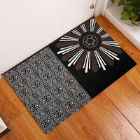Mabuhay Philippines Festival Rubber Doormat Araw Tnalak Modern Filipiniana Inspired LT14 - Polynesian Pride