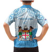 Fiji Day 1970 Family Matching Mermaid Dress and Hawaiian Shirt Proud To Be A Fijian Tapa Pattern LT14 - Polynesian Pride
