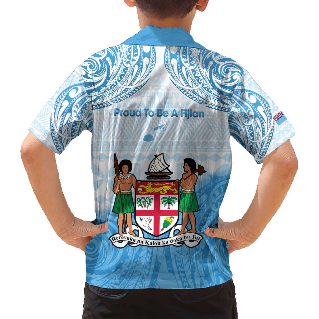 Fiji Day 1970 Family Matching Off Shoulder Maxi Dress and Hawaiian Shirt Proud To Be A Fijian Tapa Pattern LT14 - Polynesian Pride