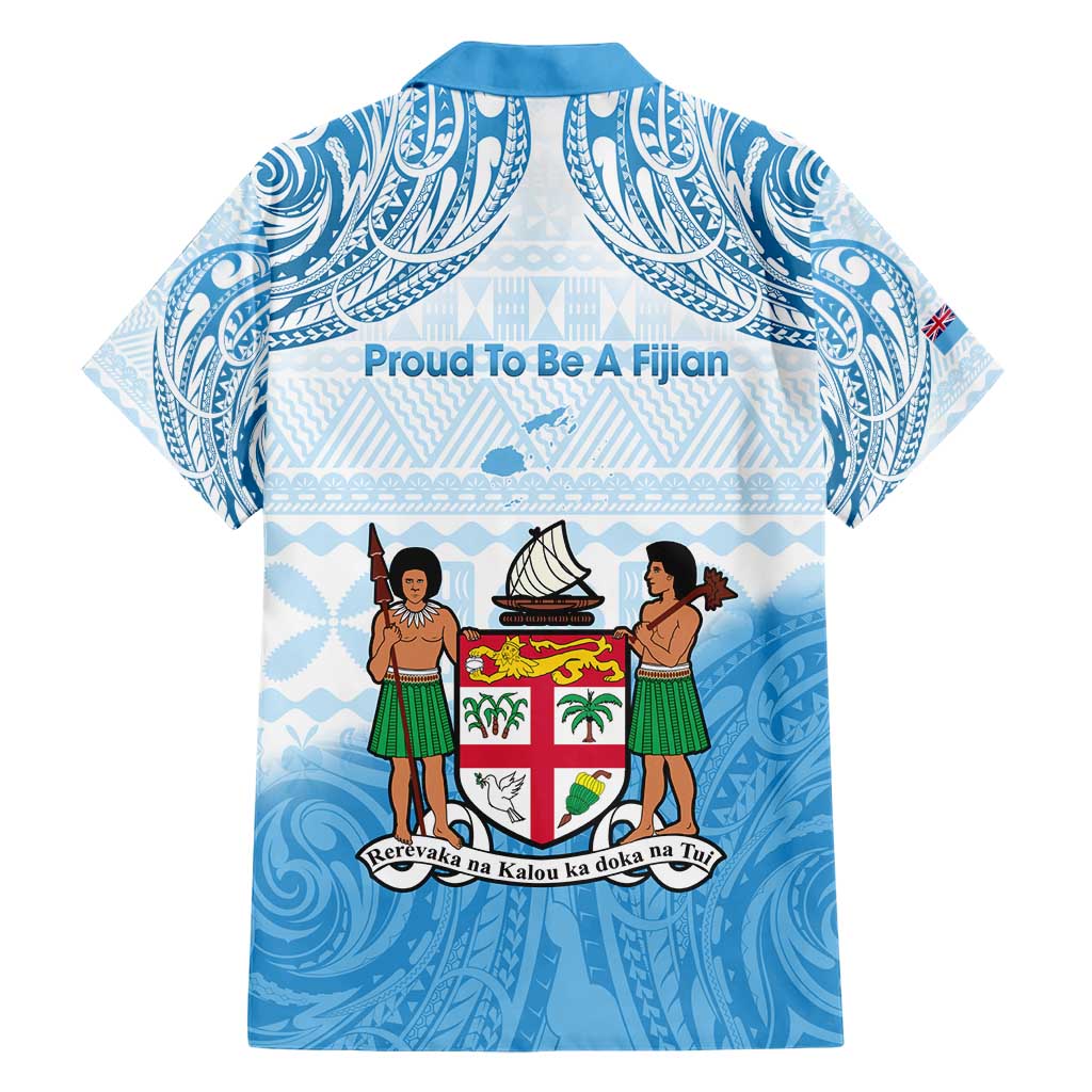 Fiji Day 1970 Family Matching Short Sleeve Bodycon Dress and Hawaiian Shirt Proud To Be A Fijian Tapa Pattern LT14 - Polynesian Pride