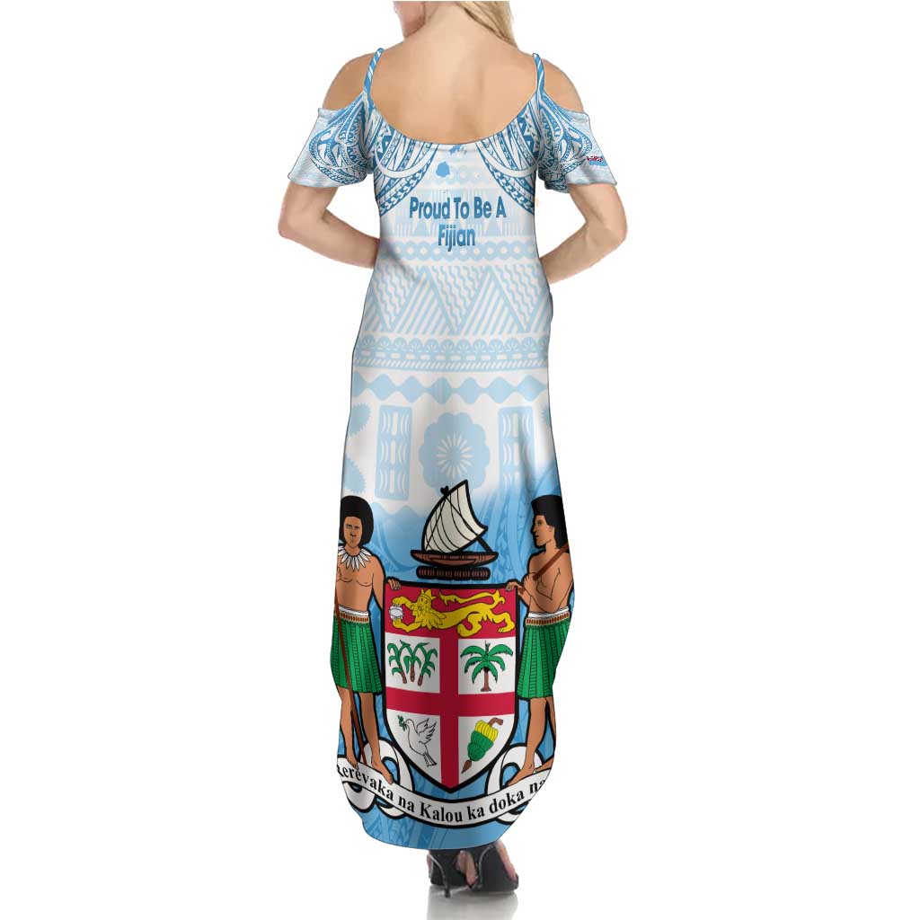 Fiji Day 1970 Family Matching Summer Maxi Dress and Hawaiian Shirt Proud To Be A Fijian Tapa Pattern LT14 - Polynesian Pride