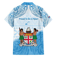 Fiji Day 1970 Family Matching Tank Maxi Dress and Hawaiian Shirt Proud To Be A Fijian Tapa Pattern LT14 - Polynesian Pride