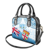 Fiji Day 1970 Shoulder Handbag Proud To Be A Fijian Tapa Pattern LT14 - Polynesian Pride
