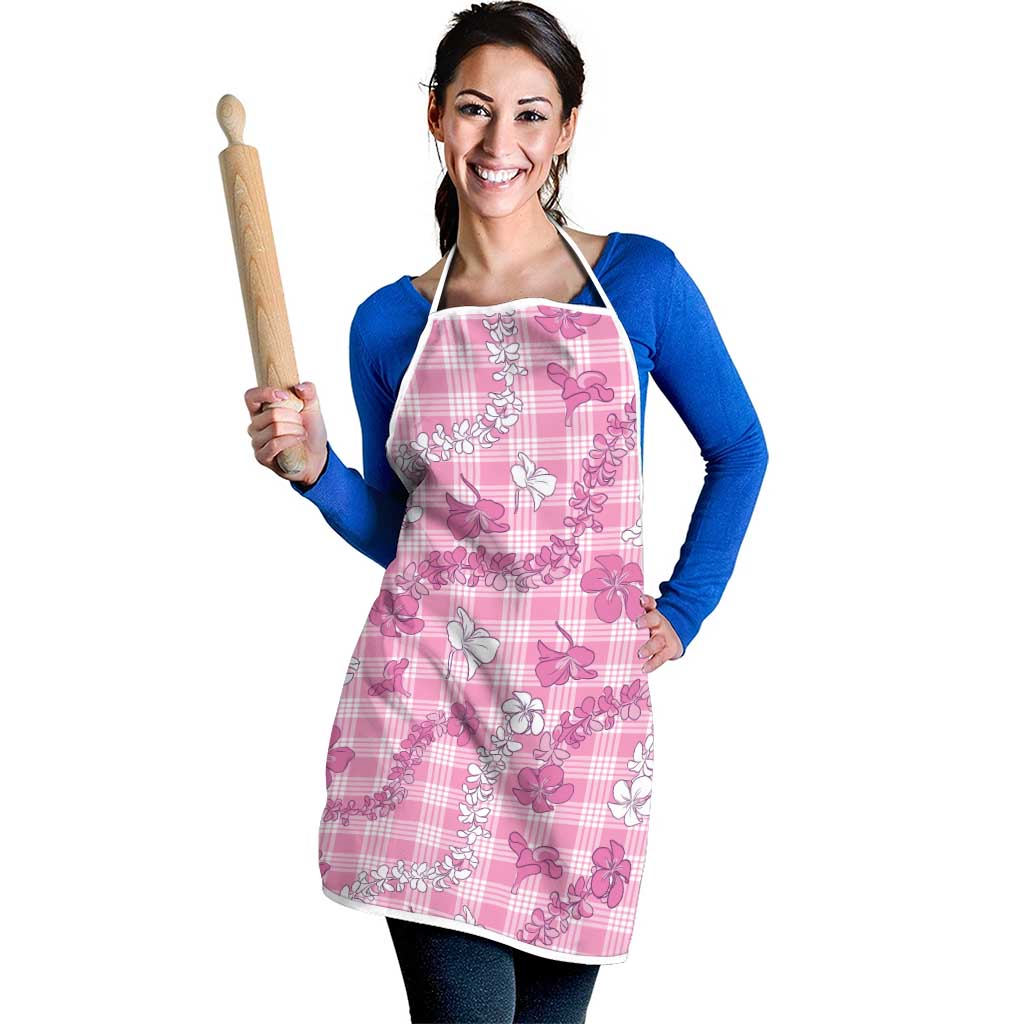 Alaka Aloha Hawaii Apron Plumeria Lei With Palaka Motif - Polynesian Pride