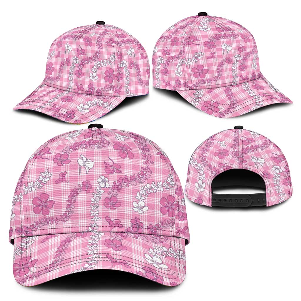 Alaka Aloha Hawaii Classic Cap Plumeria Lei With Palaka Motif - Polynesian Pride