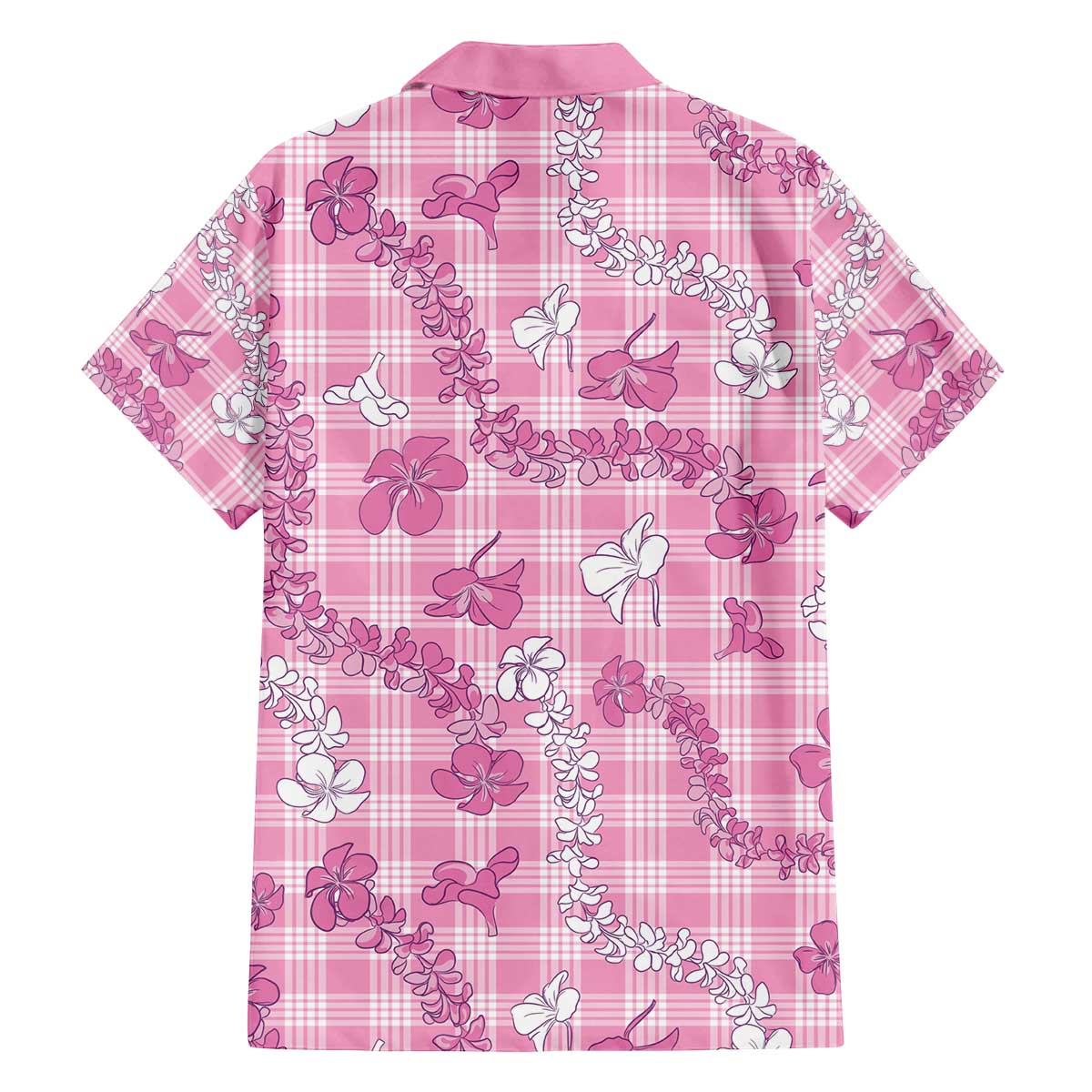 Alaka Aloha Hawaii Family Matching Off The Shoulder Long Sleeve Dress and Hawaiian Shirt Plumeria Lei With Palaka Motif LT14 - Polynesian Pride