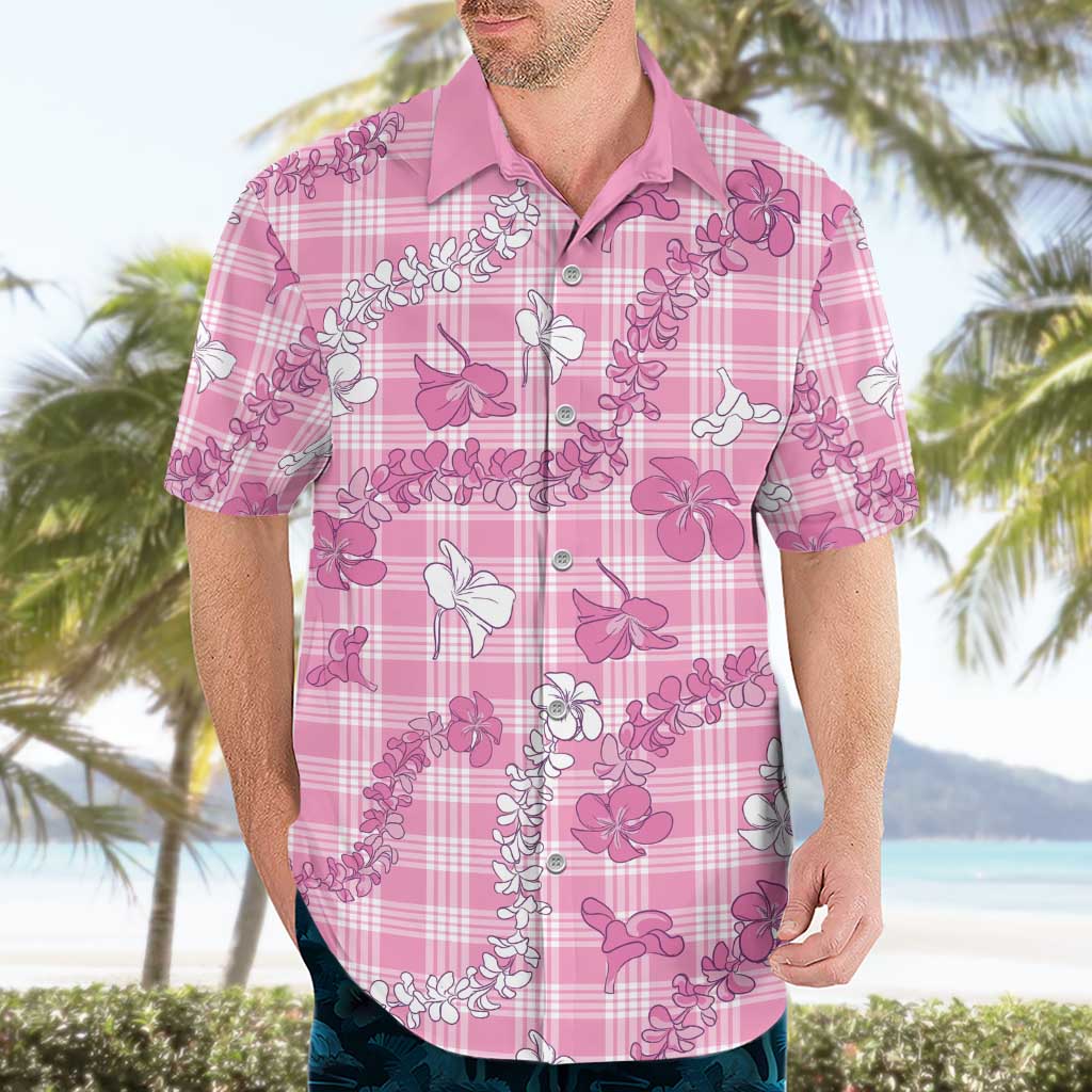 Alaka Aloha Hawaii Hawaiian Shirt Plumeria Lei With Palaka Motif - Polynesian Pride