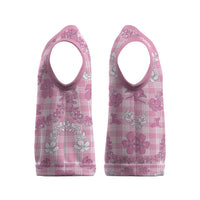 Alaka Aloha Hawaii Christmas Knitted V-Neck Vest Plumeria Lei With Palaka Motif LT14 - Polynesian Pride