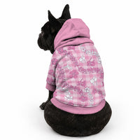 Alaka Aloha Hawaii Pet Hoodie Plumeria Lei With Palaka Motif