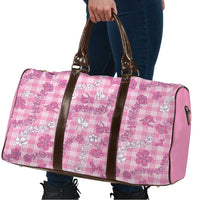 Alaka Aloha Hawaii Travel Bag Plumeria Lei With Palaka Motif - Polynesian Pride