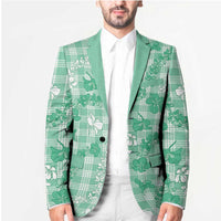 Omaomao Aloha Hawaii Blazer Plumeria Lei With Palaka Motif - Polynesian Pride