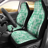Omaomao Aloha Hawaii Car Seat Cover Plumeria Lei With Palaka Motif LT14 - Polynesian Pride