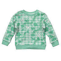 Omaomao Aloha Hawaii Kid Ugly Christmas Sweater Plumeria Lei With Palaka Motif - Polynesian Pride
