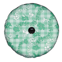 Omaomao Aloha Hawaii Spare Tire Cover Plumeria Lei With Palaka Motif LT14 - Polynesian Pride