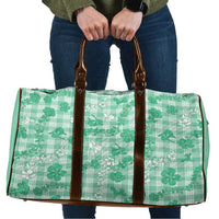 Omaomao Aloha Hawaii Travel Bag Plumeria Lei With Palaka Motif - Polynesian Pride