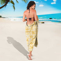 Melemele Aloha Hawaii Sarong Plumeria Lei With Palaka Motif - Polynesian Pride