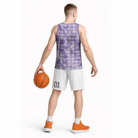 Poni Aloha Hawaii Basketball Jersey Plumeria Lei With Palaka Motif - Polynesian Pride