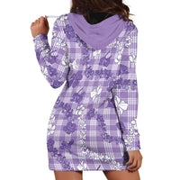 Poni Aloha Hawaii Hoodie Dress Plumeria Lei With Palaka Motif LT14 - Polynesian Pride