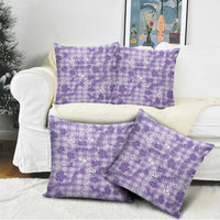 Poni Aloha Hawaii Pillow Cover Plumeria Lei With Palaka Motif - Polynesian Pride