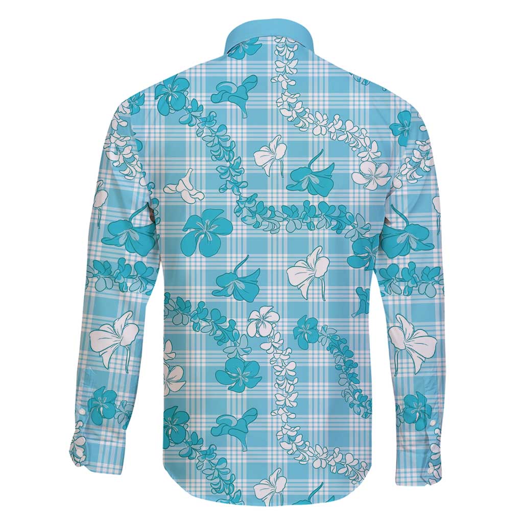 Polu Aloha Hawaii Family Matching Summer Maxi Dress and Hawaiian Shirt Plumeria Lei With Palaka Motif LT14 - Polynesian Pride