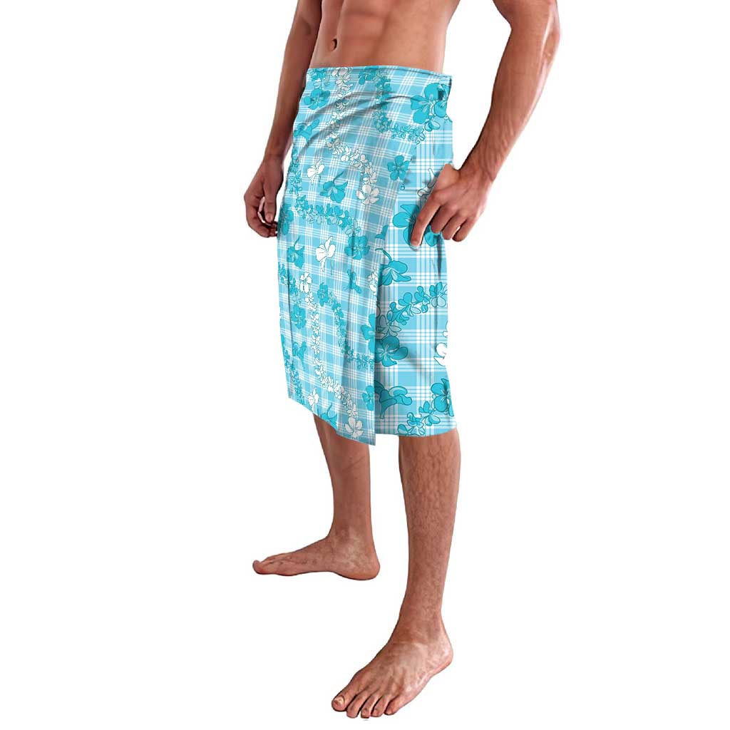 Polu Aloha Hawaii Lavalava Plumeria Lei With Palaka Motif - Polynesian Pride