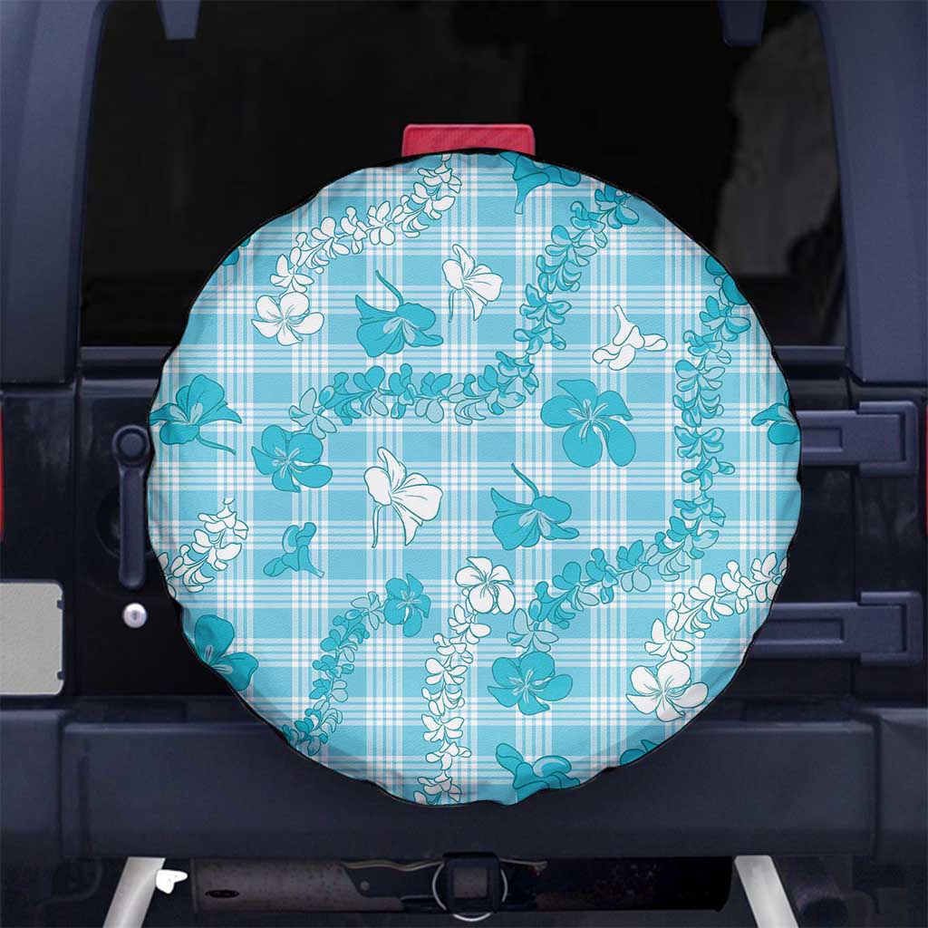 Polu Aloha Hawaii Spare Tire Cover Plumeria Lei With Palaka Motif - Polynesian Pride